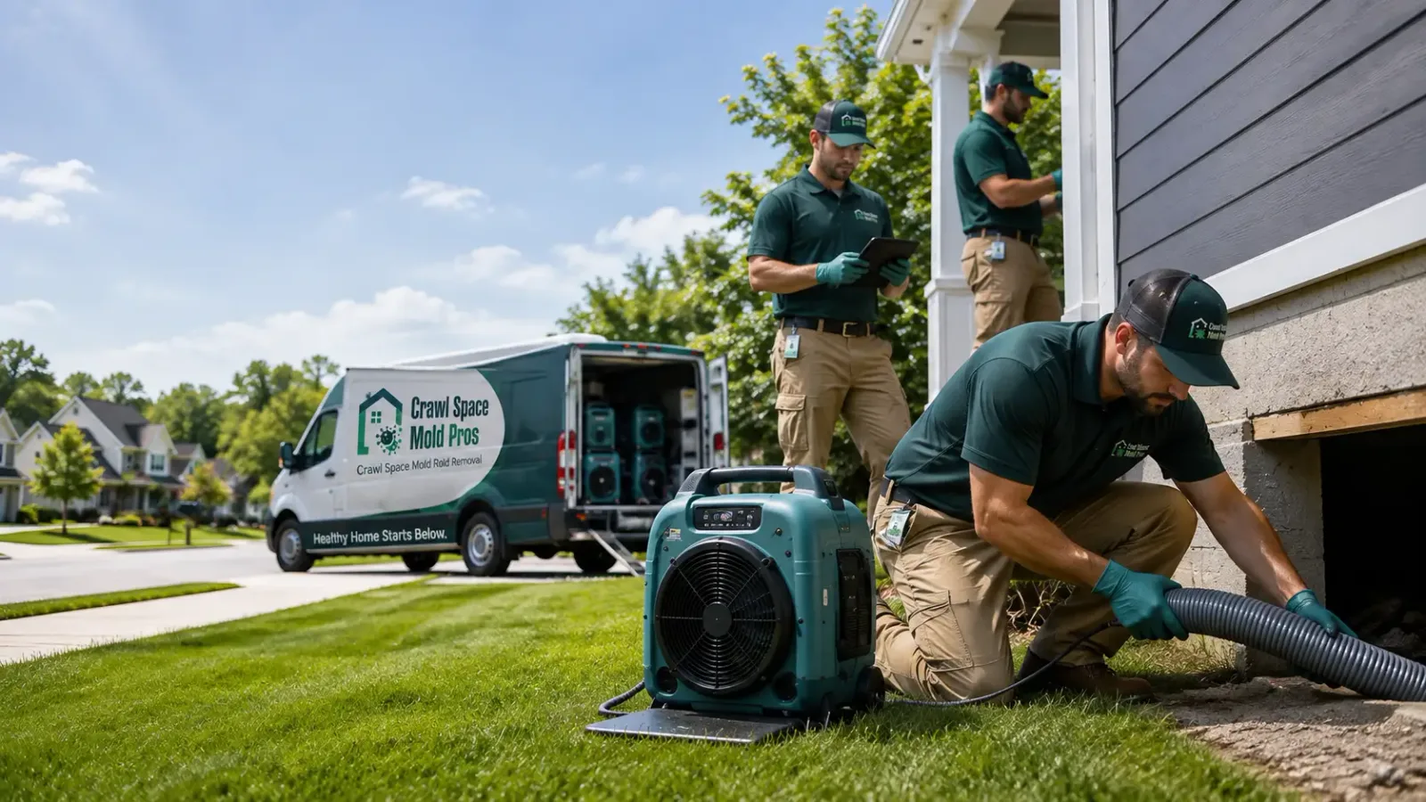 Crawl Space Mold Removal in Cloverdale, OH